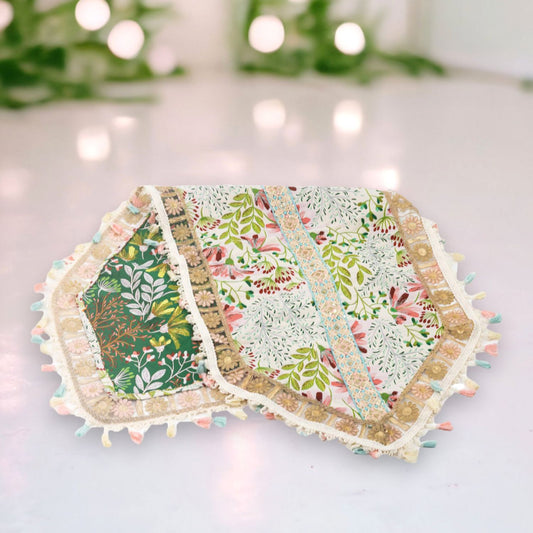 Green Garden 55-Inch Floral Pattern Table Runner, Multicolor