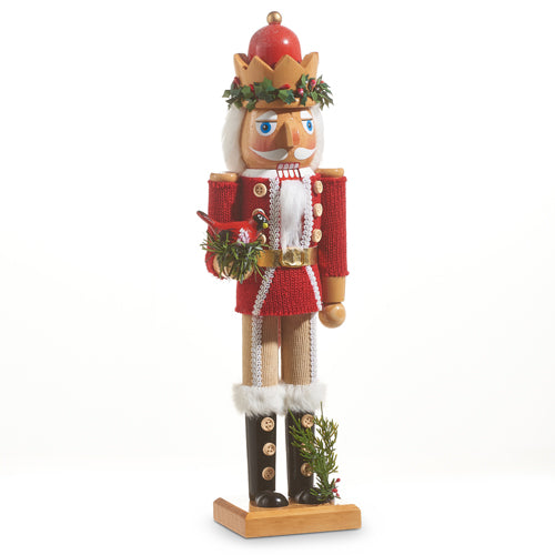 Raz Imports 2023 O Tannenbaum 15" Nutcracker With Cardinal