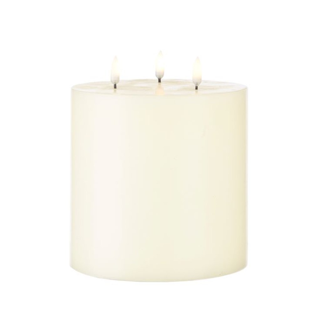 Raz Imports 6" x 7" Ivory Triflame Candle