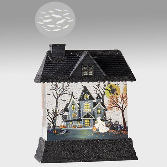 Raz Imports 2022 10.5" Ghost Projector Lighted Water House