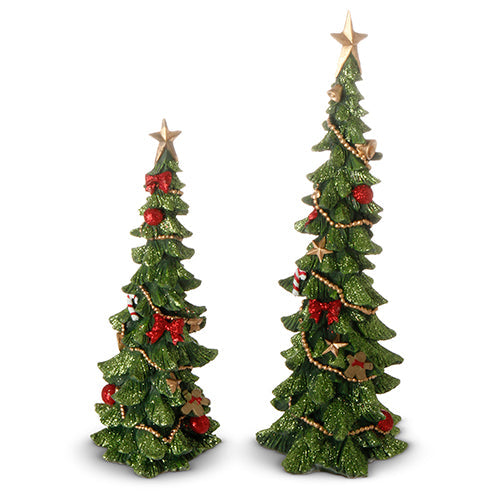 Raz Imports 2023 Classic Carols 11.5" Trees, Set of 2