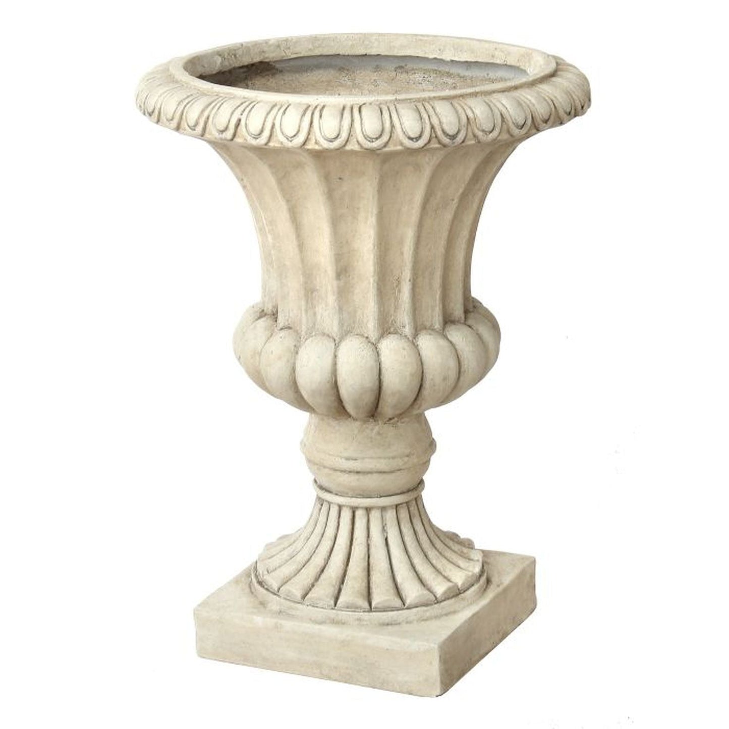 Regency International Mgo Fluted Urn 18"D X 24T