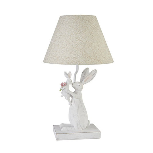 Raz Imports Storybook Spring 19" Bunny And Baby Lamp With Shade