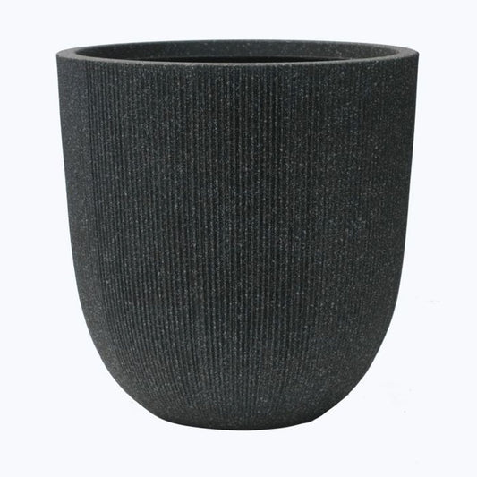 Regency International Fiber Resin Grooved Planter 14.5"Dx14.75"T