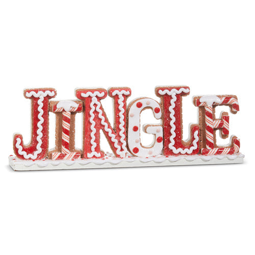 Raz Imports 2023 Jingle & Cocoa 13.75" Jingle Word Art