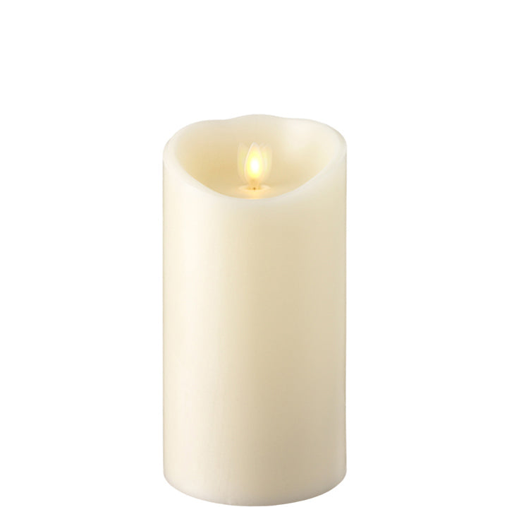 Raz Imports Moving Flame Ivory Pillar Candle