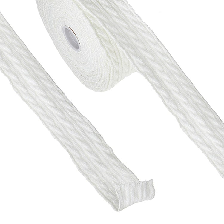 Raz Imports 2022 2" X 10 Yards White Knit Ribbon