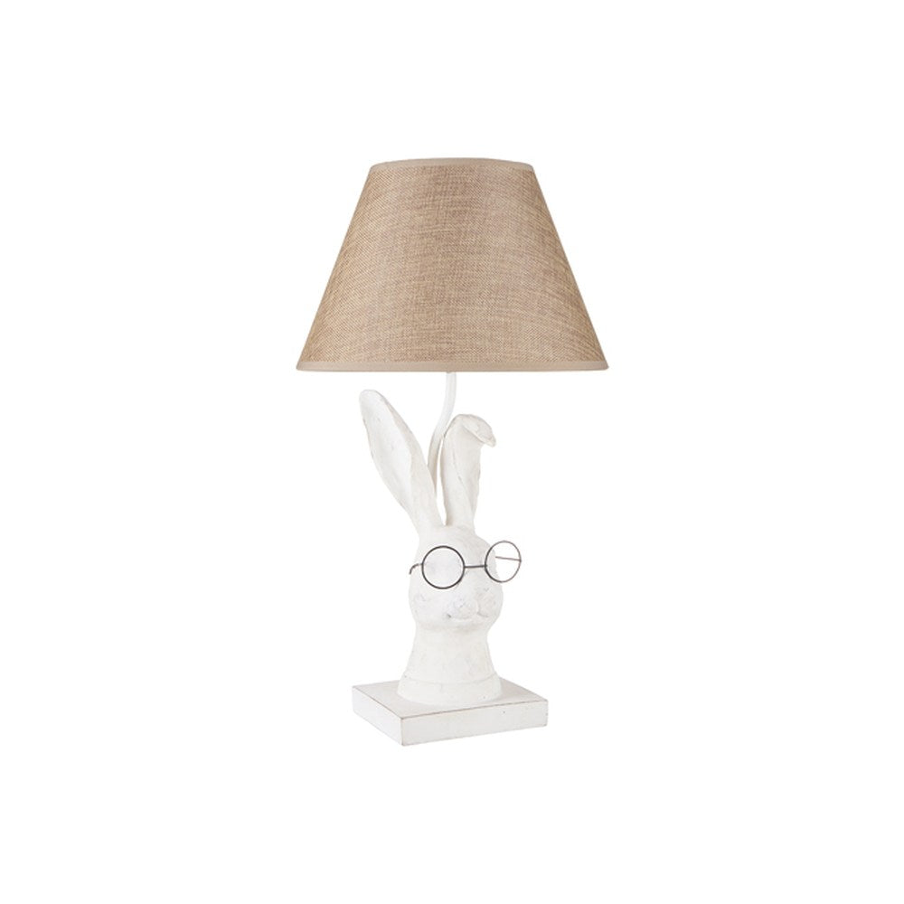 Raz Imports Homestead 19.5-inch Rabbit with Glasses Lamp with Shade