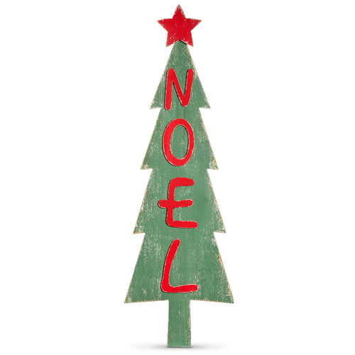 Raz Imports 2023 Heartfelt Holiday 57.5" Distressed Noel Tree Porch Sign