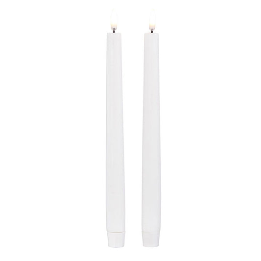 Raz Imports Candles 1" X 11" White Twin Taper Candles, Set of 2