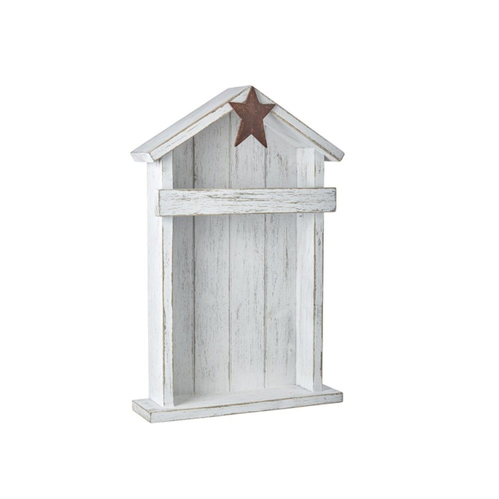 Raz Imports 2021 Oh Holy Night 20-inch Distressed Whitewash Creche