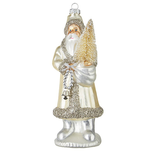 Raz Imports 2022 Cozy Christmas 9" Santa With Bell Ornament