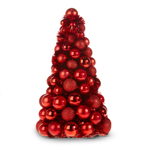 Raz Imports 2023 Holiday Cheers 13" Red Ball Ornament Tree