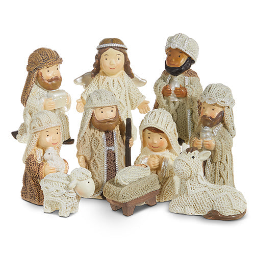 Raz Imports 2023 Natural Noel 3" Nativity, Set of 10