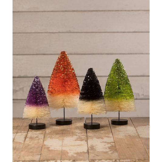 Bethany Lowe Haunted Halloween Hues Trees, Set Of 4