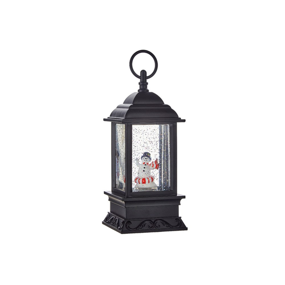 Raz Imports 2021 9.5-inch Snowman Spinning Lighted Water Lantern