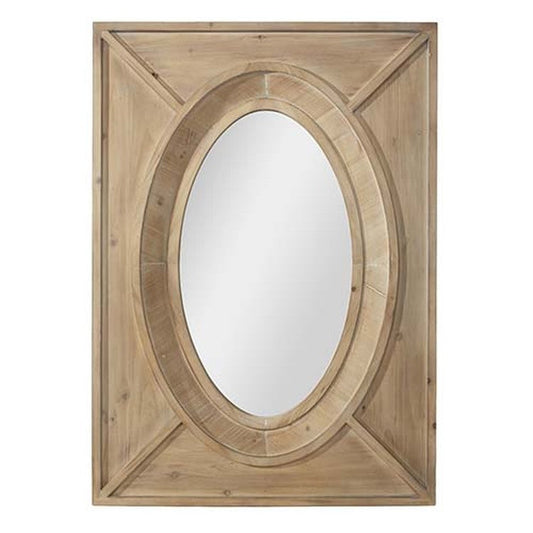 Raz Imports Back At The Ranch 42" Rectangular Wooden Mirrored Wall Decor