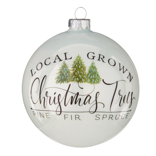 Raz Imports All Is Calm 5" Local Grown Christmas Trees Ball Ornament