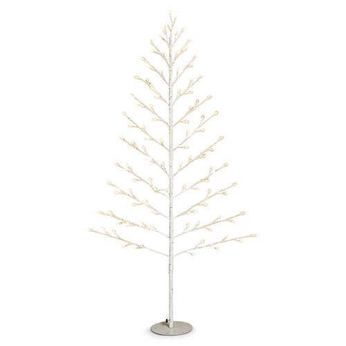 Raz Imports Lights 2023 5' Birch Lighted Flat Tree