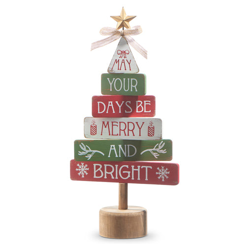 Raz Imports 2023 Heartfelt Holiday 20.5" Merry And Bright Tree