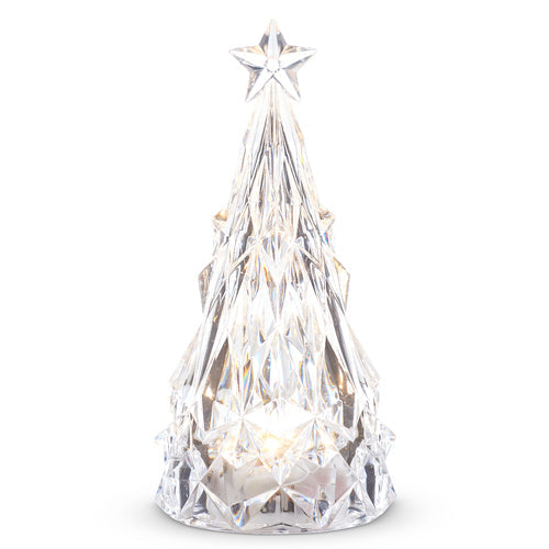 Raz Imports 2023 Holiday Cheers 10.25" Lighted Acrylic Diamond Cut Tree