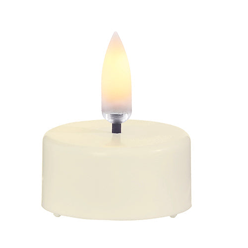 Raz Imports Holiday Candles 2023 1.5" X 1.75" Ivory Tealight Candle