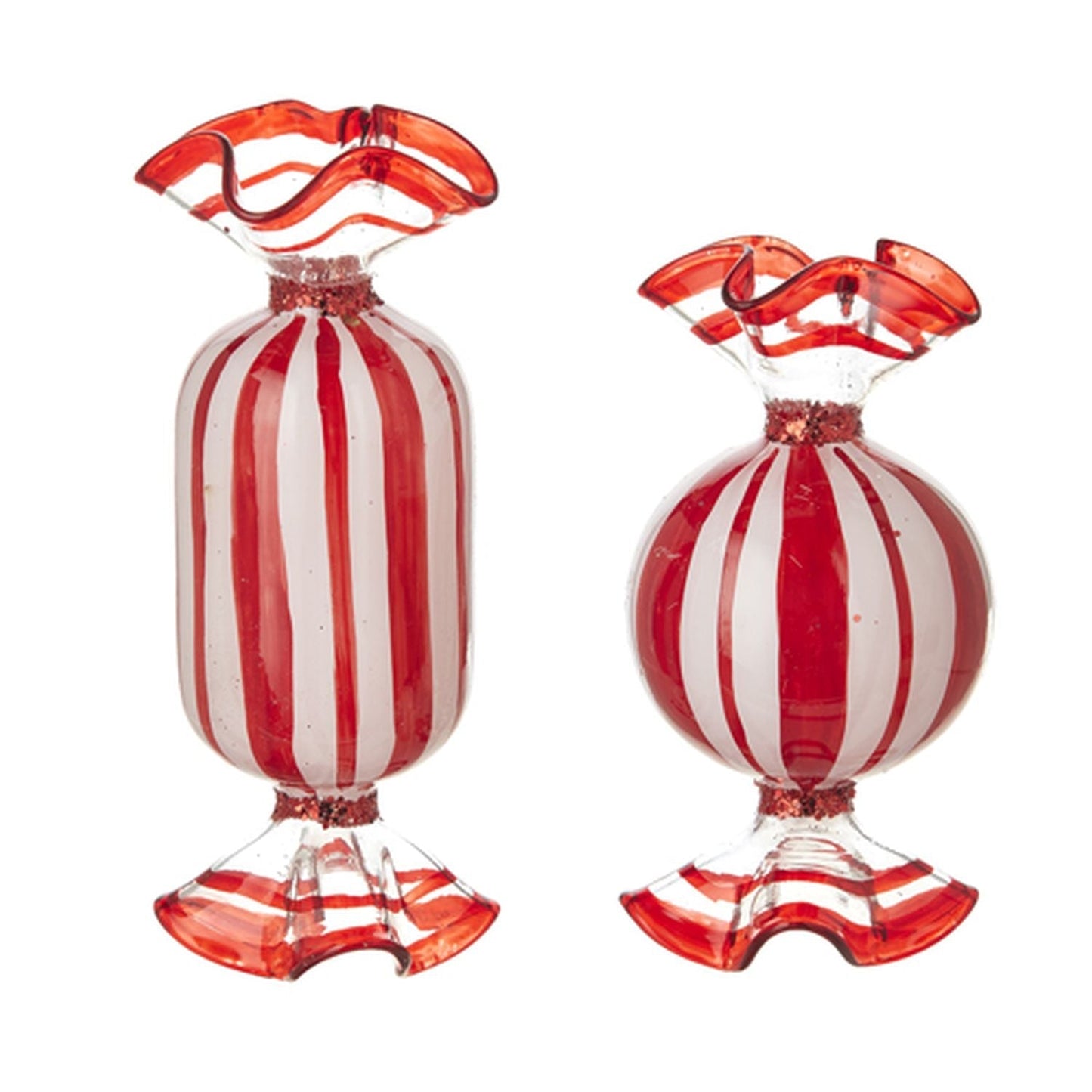 Raz Imports 2021 5.5-inch Peppermint Candy Ornament, Assortment of 2