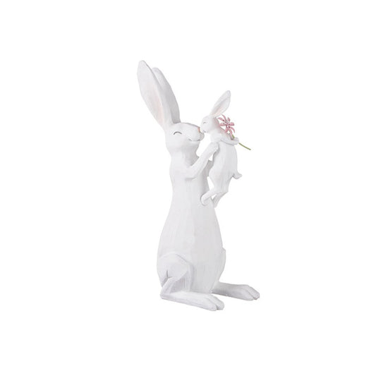 Raz Imports Homestead 15.25-inch Bunny and Baby Figurine