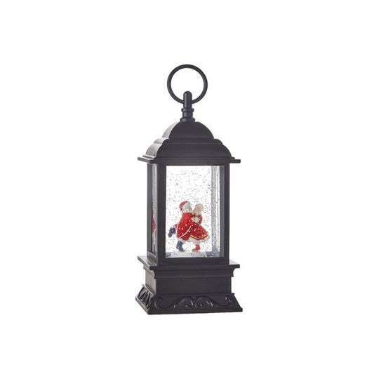 Raz Imports 2021 9.5-inch Dancing Mr. & Mrs. Claus Musical Lighted Water Lantern