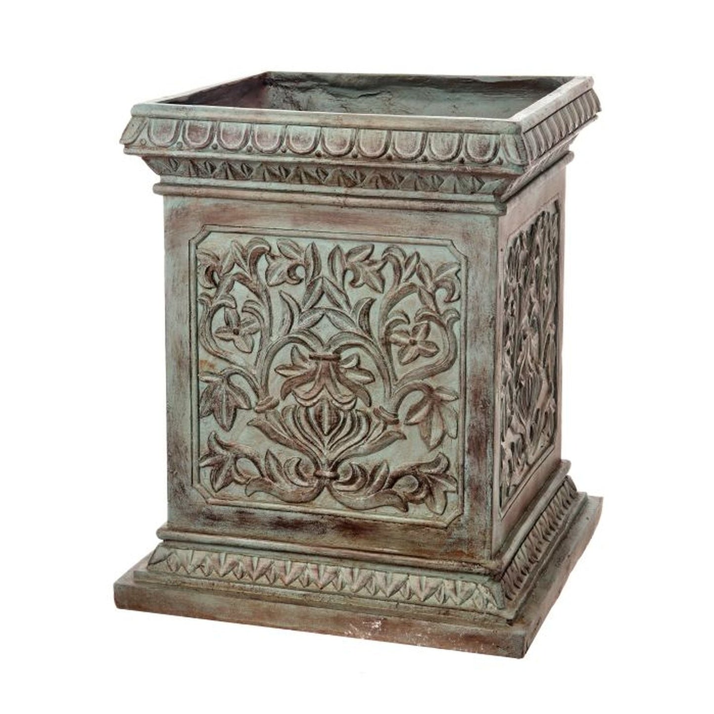 Regency International Mgo Acanthus Square Planter 20"Wx24"T