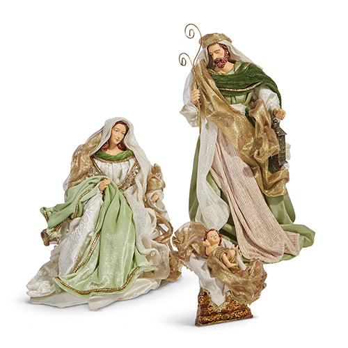 Raz Imports 2023 Charming Holiday 15" Holy Family, Set of 3