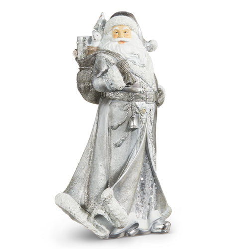 Raz Imports 2023 Winter Frost 15.5" Santa With Bag