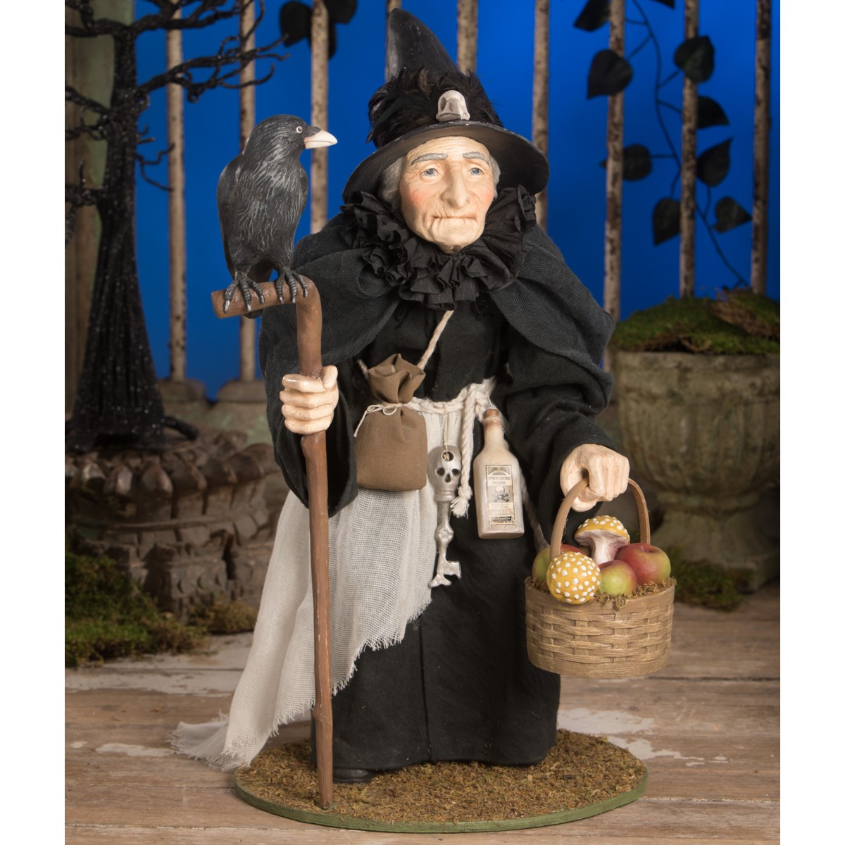 Bethany Lowe Raven Witch Figurine