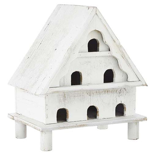 Raz Imports The Greenhouse 16" Distressed White Bird House