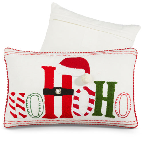 Raz Imports 2023 Classic Carols 20" Ho Ho Ho Pillow