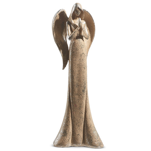 Raz Imports 2023 Winter Frost 16.5" Gold Leaf Angel