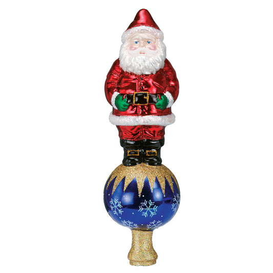 Old World Christmas Santa Tree Top Ornament