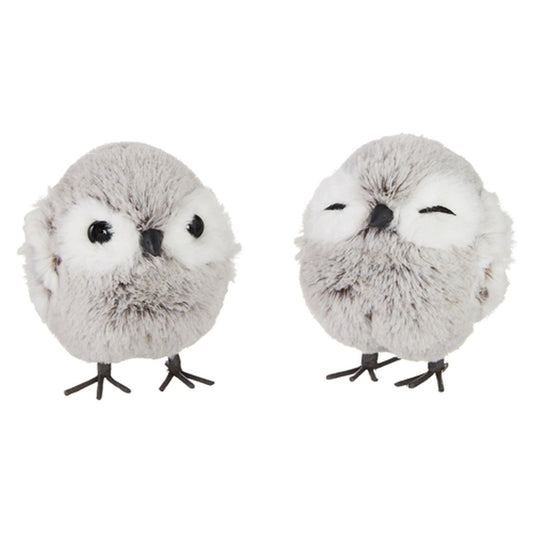 Raz Imports 2021 Chalet 4.75-inch Owl Ornament, Assortment of 2