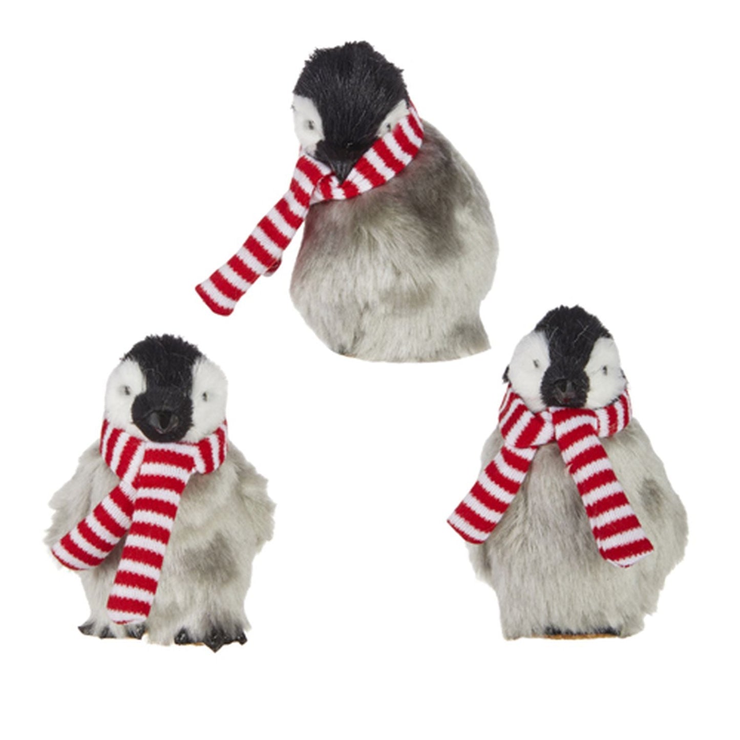 Raz Imports Snowed In 3.5" Penguin With Scarf Ornament, Asst of 3