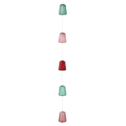 Santa’s Sweet Shoppe Collection 46" Vacuum Plated Ice Gumdrop Ornament Garland