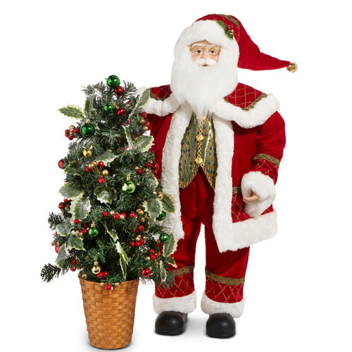 Raz Imports 2023 Classic Carols 36" Santa With Tree