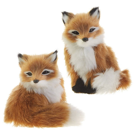 Raz Imports 2020 Through The Woods 3.5-Inch Fox Ornament, Assortment of 2.