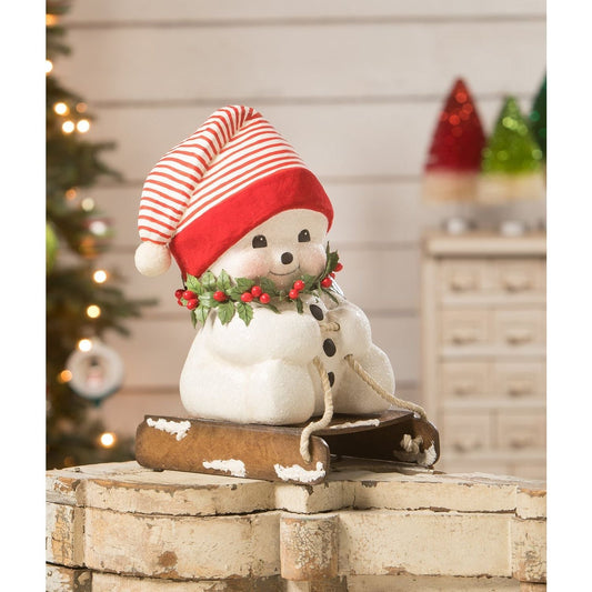 Bethany Lowe Down The Slopes Snowman Figurine