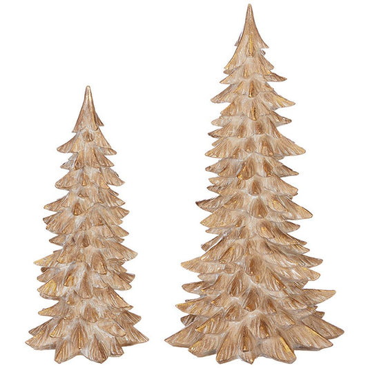 Raz Imports Winter Botanicals 15" Tree, Set of 2