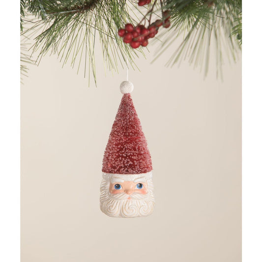 Bethany Lowe Bottle Brush Santa Ornament