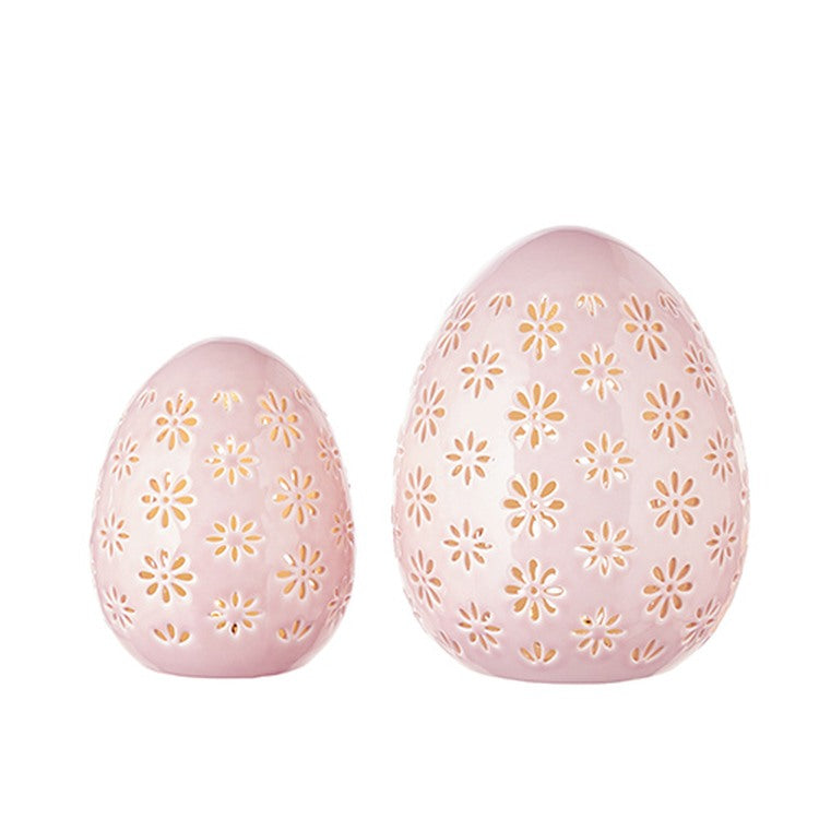 Raz Imports Storybook Spring 7.25" Lighted Egg, Set of 2