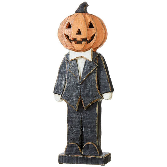 Raz Imports Happy Haunting 22" Pumpkin Boy In Tux