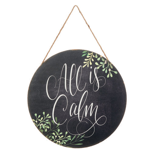 Raz Imports 2023 All Is Calm 18" All Is Calm Wall Ornament