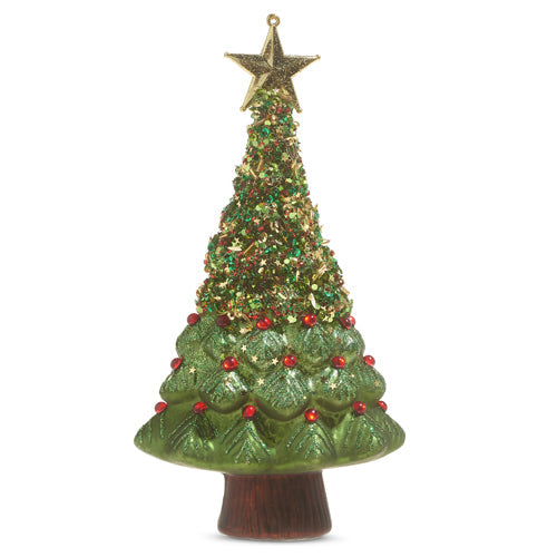 Raz Imports 2023 Classic Carols 7.5" Glittered Decorated Tree Ornament