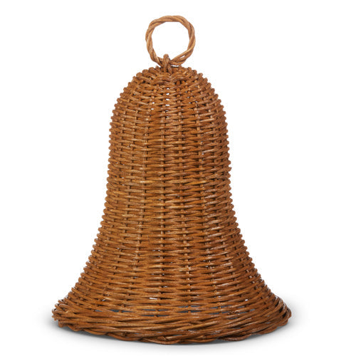 Raz Imports 2023 Holiday House 11" Natural Wicker Bell